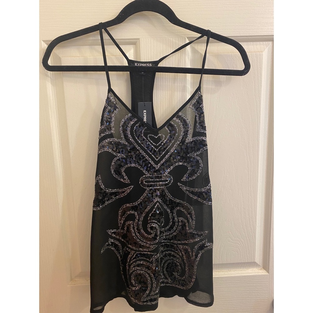 NWT Express Night out sheer blouse